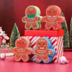gingerbread cookies are stacked on top of each other